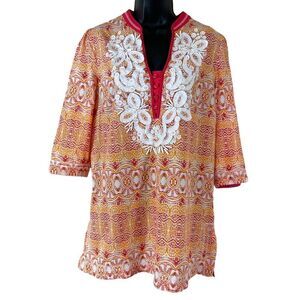 INDIKKA EMBROIDERED TUNIC SIZE L